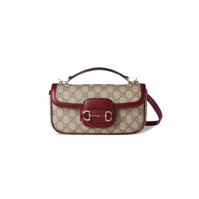 GUCCI HORSEBIT 1955 SOFT SMALL TOP HANDLE BAG 815206 (22.6*12.7*5.6cm)